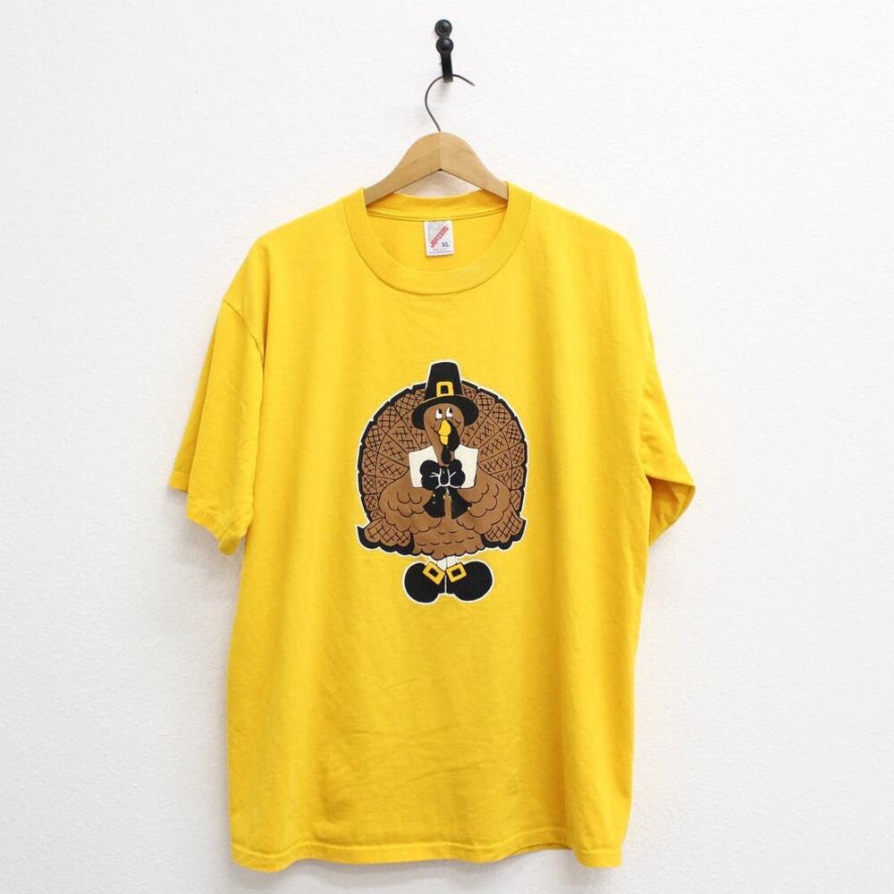 Vintage Turkey Thanksgiving T Shirt XL